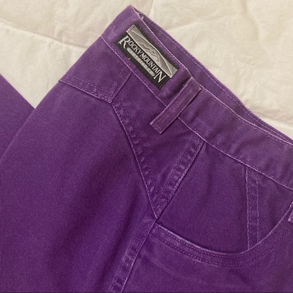 Purple Rocky Mountain Hight Waist Jeans